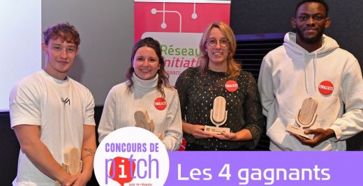 4 gagnants - concours de pitch - Initiative France