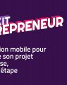 application mobile Mon kit entrepreneur, pour construire son projet d'entreprise