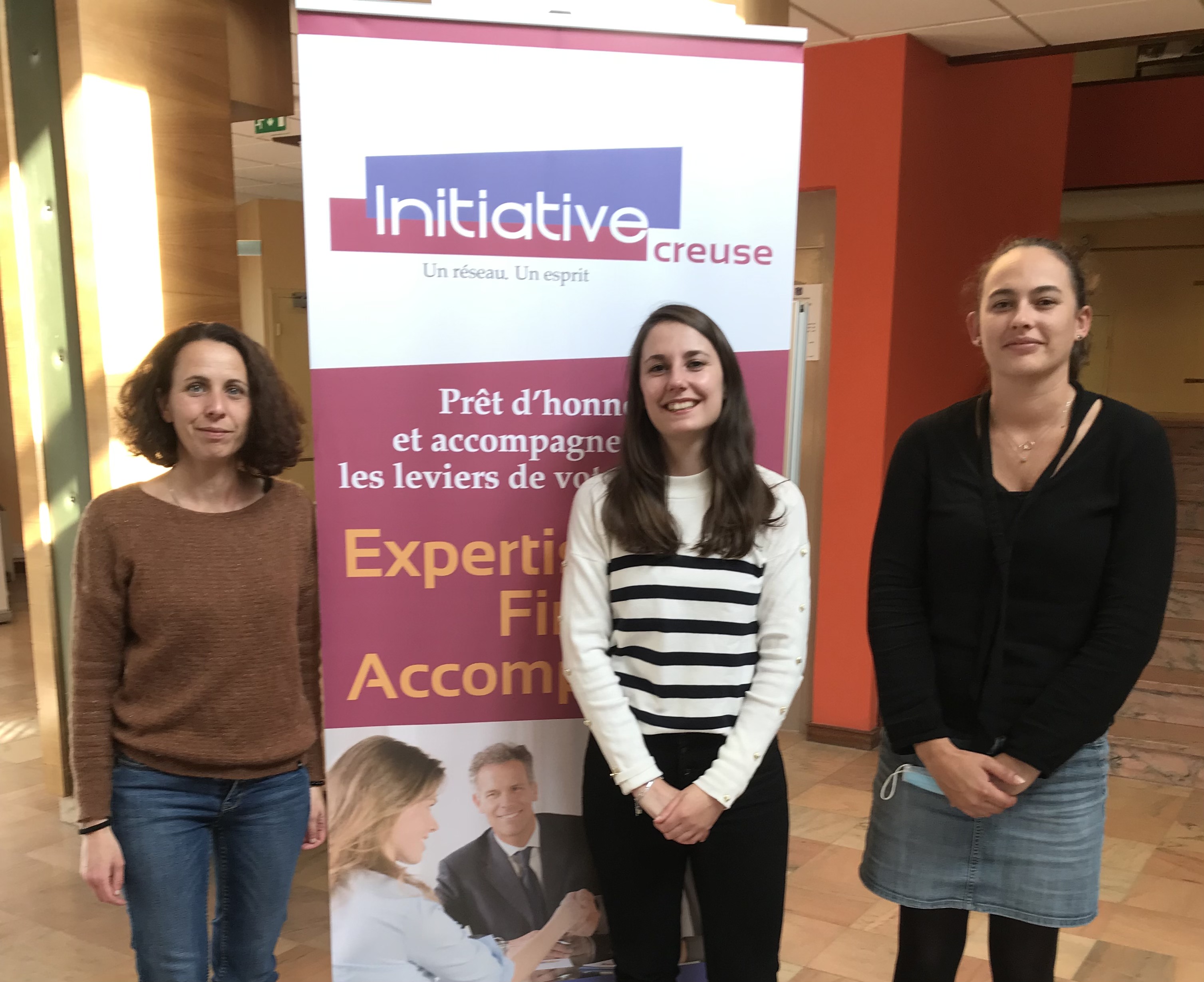 L'équipe d'Initiative Creuse mobilisée pour sensibiliser les entrepreneurs à la transition écologique